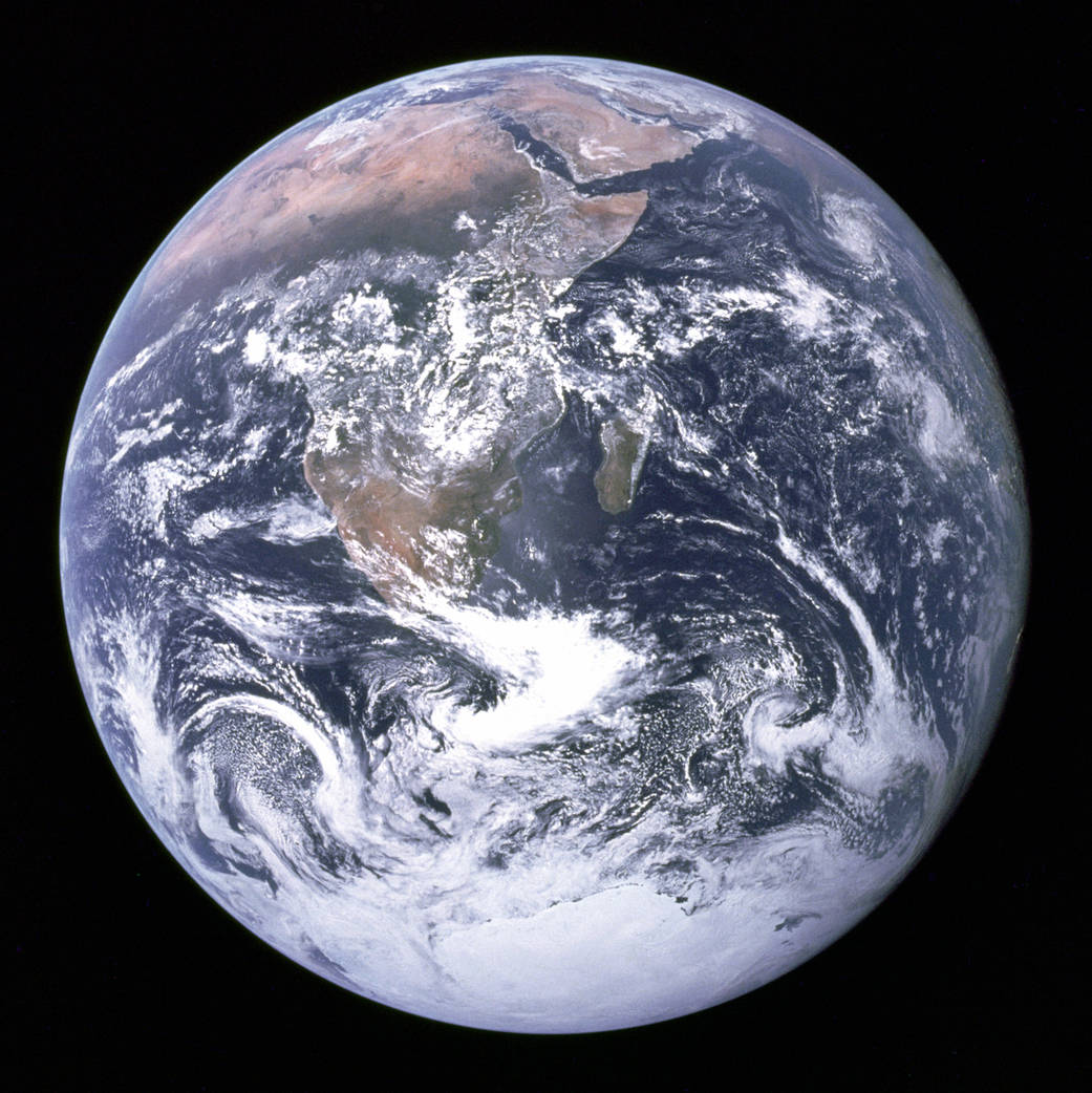 Žemė, nufotografuota astronautų „Apollo 17“ misijos metu